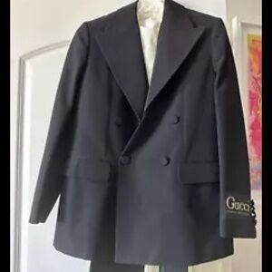 gucci Black blazer Jacket Cotton Viscose women New With Tags Size 42